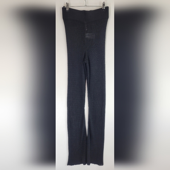 NWT Free People Rosella Swit  Slim Flair Pants Black - Picture 3 of 8